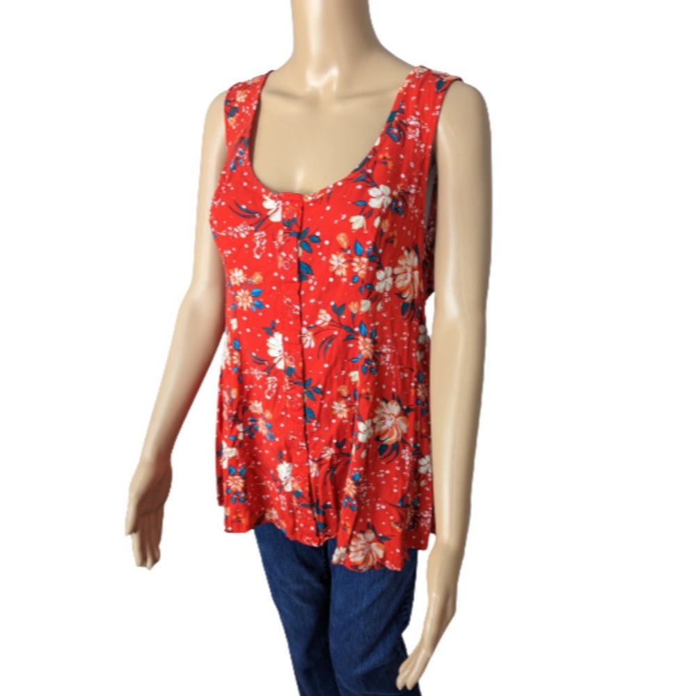 Torrid Fit And Flare Stretch Challis Button-Front… - image 4